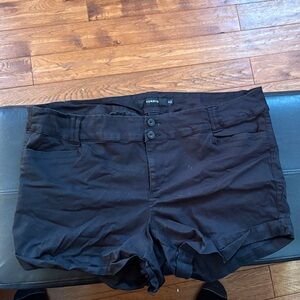 Torrid High-Rise Black Stretch Shorts